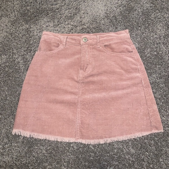 Brandy Melville Dresses & Skirts - 💛john galt pink corduroy skirt